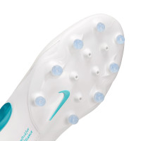 Nike Tiempo Maestro Elite Artificial Grass Football Boots (AG) White Turquoise