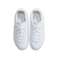 Nike Tiempo Maestro Club Grass/Artificial Grass Football Boots (MG) Kids White Turquoise