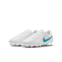 Nike Tiempo Maestro Academy Grass/Artificial Grass Football Boots (MG) Kids White Turquoise