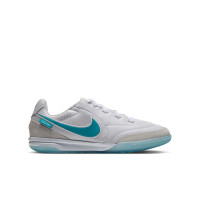 Nike Tiempo Streetgato Kids Street Football Boots White Turquoise