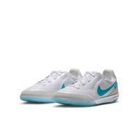 Nike Tiempo Streetgato Kids Street Football Boots White Turquoise