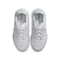 Nike Tiempo Streetgato Kids Street Football Boots White Turquoise