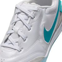 Nike Tiempo Streetgato Kids Street Football Boots White Turquoise