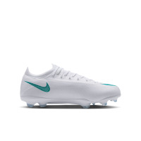 Nike Mercurial Vapor 17 Pro Gras Voetbalschoenen (FG) Kids Wit Turquoise