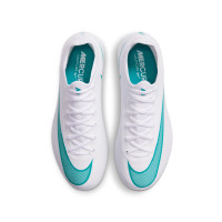 Nike Mercurial Vapor 17 Pro Gras Voetbalschoenen (FG) Kids Wit Turquoise