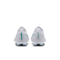 Nike Mercurial Vapor 17 Pro Gras Voetbalschoenen (FG) Kids Wit Turquoise