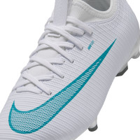 Nike Mercurial Vapor 17 Academy Gras / Kunstgras Voetbalschoenen (MG) Kids Wit Turquoise