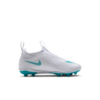 Nike Mercurial Vapor 17 Club Flex Gras / Kunstgras Voetbalschoenen (MG) Kids Wit Turquoise