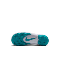 Nike Mercurial Vapor 17 Club Flex Gras / Kunstgras Voetbalschoenen (MG) Kids Wit Turquoise