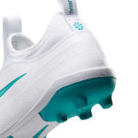 Nike Mercurial Vapor 17 Club Flex Gras / Kunstgras Voetbalschoenen (MG) Kids Wit Turquoise