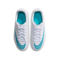 Nike Mercurial Vapor 17 Club Gras / Kunstgras Voetbalschoenen (MG) Kids Wit Turquoise