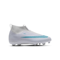 Nike Mercurial Superfly 11 Academy Grass/Artificial Grass Football Boots (MG) Kids White Turquoise