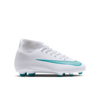 Nike Mercurial Superfly 11 Club Gras / Kunstgras Voetbalschoenen (MG) Kids Wit Turquoise