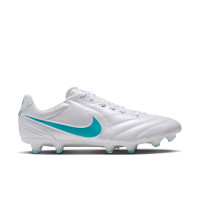 Nike Tiempo Ligera Pro Gras Voetbalschoenen (FG) Wit Turquoise
