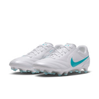 Nike Tiempo Ligera Pro Gras Voetbalschoenen (FG) Wit Turquoise