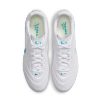 Nike Tiempo Ligera Pro Gras Voetbalschoenen (FG) Wit Turquoise