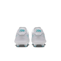 Nike Tiempo Ligera Pro Gras Voetbalschoenen (FG) Wit Turquoise