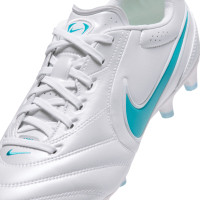 Nike Tiempo Ligera Pro Gras Voetbalschoenen (FG) Wit Turquoise