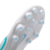 Nike Tiempo Ligera Pro Gras Voetbalschoenen (FG) Wit Turquoise