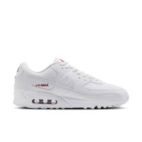 Nike Air Max 90 Sneakers Wit Wit Tough Red