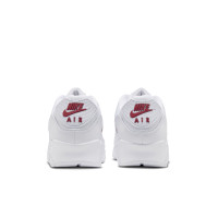 Nike Air Max 90 Sneakers Wit Wit Tough Red