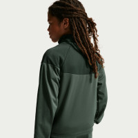 Nike Sportswear Full-Zip Kids Tracksuit Camo Green Dark Green White
