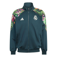 adidas Real Madrid Farm Trainingspak Donkergroen Wit Oranje Roze