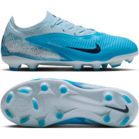 Nike Phantom 6 Low Haaland Pro Gras / Kunstgras Voetbalschoenen (MG) Lichtblauw Blauw Felblauw