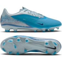 Nike Phantom 6 Low Haaland Academy Gras / Kunstgras Voetbalschoenen (MG) Lichtblauw Blauw Felblauw
