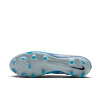 Nike Phantom 6 Low Haaland Academy Gras / Kunstgras Voetbalschoenen (MG) Lichtblauw Blauw Felblauw