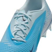 Nike Phantom 6 Low Haaland Academy Gras / Kunstgras Voetbalschoenen (MG) Lichtblauw Blauw Felblauw