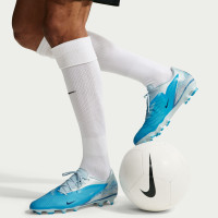 Nike Phantom 6 Low Haaland Academy Gras / Kunstgras Voetbalschoenen (MG) Lichtblauw Blauw Felblauw
