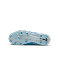 Nike Phantom 6 Low Haaland Academy Gras / Kunstgras Voetbalschoenen (MG) Kids Lichtblauw Blauw Felblauw