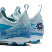 Nike Phantom 6 Low Haaland Academy Gras / Kunstgras Voetbalschoenen (MG) Kids Lichtblauw Blauw Felblauw