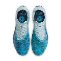 Nike Phantom 6 Low Haaland Elite Kunstgras Voetbalschoenen (AG) Lichtblauw Blauw Felblauw