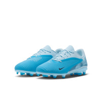 Nike Phantom 6 Low Haaland Club Gras / Kunstgras Voetbalschoenen (MG) Kids Lichtblauw Blauw Felblauw