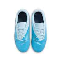 Nike Phantom 6 Low Haaland Club Gras / Kunstgras Voetbalschoenen (MG) Kids Lichtblauw Blauw Felblauw