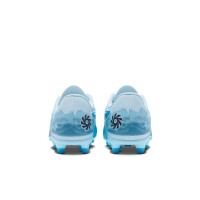 Nike Phantom 6 Low Haaland Club Gras / Kunstgras Voetbalschoenen (MG) Kids Lichtblauw Blauw Felblauw