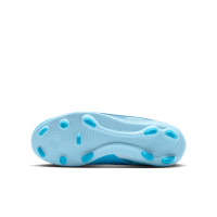 Nike Phantom 6 Low Haaland Club Gras / Kunstgras Voetbalschoenen (MG) Kids Lichtblauw Blauw Felblauw