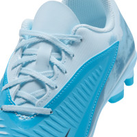 Nike Phantom 6 Low Haaland Club Gras / Kunstgras Voetbalschoenen (MG) Kids Lichtblauw Blauw Felblauw