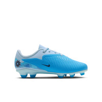 Nike Phantom 6 Low Haaland Club Gras / Kunstgras Voetbalschoenen (MG) Peuters/Kleuters Lichtblauw Blauw Felblauw