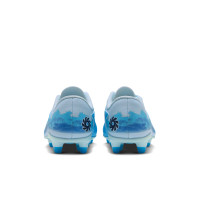 Nike Phantom 6 Low Haaland Club Gras / Kunstgras Voetbalschoenen (MG) Peuters/Kleuters Lichtblauw Blauw Felblauw