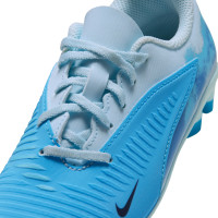 Nike Phantom 6 Low Haaland Club Gras / Kunstgras Voetbalschoenen (MG) Peuters/Kleuters Lichtblauw Blauw Felblauw