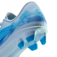 Nike Phantom 6 Low Haaland Club Gras / Kunstgras Voetbalschoenen (MG) Peuters/Kleuters Lichtblauw Blauw Felblauw