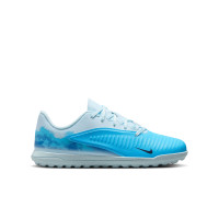 Nike Phantom 6 Low Haaland Club Turf Football Boots (TF) Kids Light Blue Blue Bright Blue