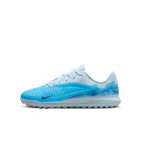 Nike Phantom 6 Low Haaland Club Turf Football Boots (TF) Kids Light Blue Blue Bright Blue