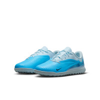 Nike Phantom 6 Low Haaland Club Turf Football Boots (TF) Kids Light Blue Blue Bright Blue