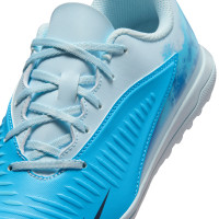 Nike Phantom 6 Low Haaland Club Turf Football Boots (TF) Kids Light Blue Blue Bright Blue