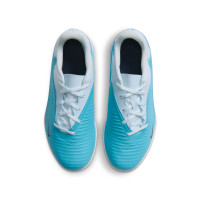 Nike Phantom 6 Low Haaland Club Zaalvoetbalschoenen (IN) Kids Lichtblauw Blauw Felblauw