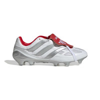 adidas Predator Precision David Beckham Gras (FG) Football Boots (FG) White Silver Bright Red
